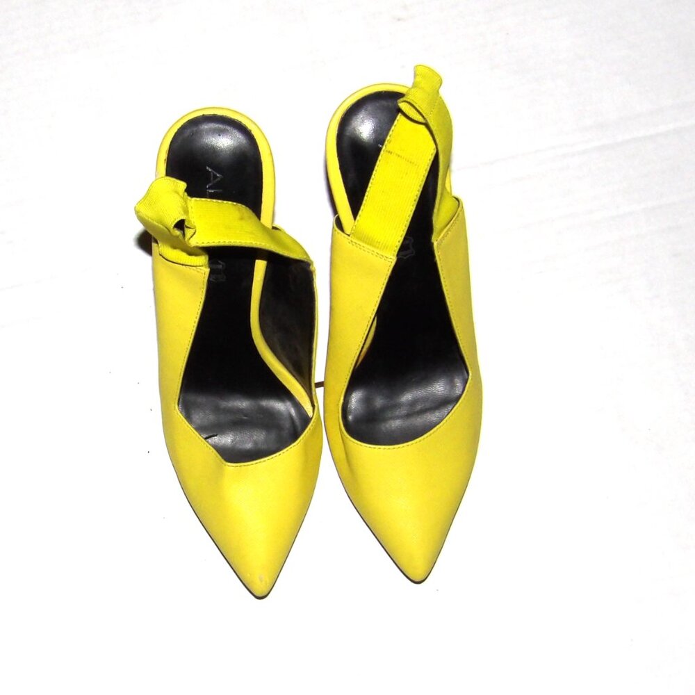 Aldo Size 7.5 Yellow 4" High Heel Shoes - Picture 2 of 6